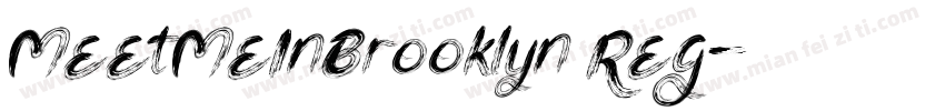 MeetMeInBrooklyn Reg字体转换